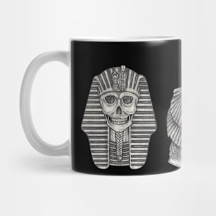 Cleopatra and pharaoh skeleton lovers. Mug